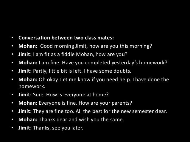 Conversation between two friends about lockdown in english image