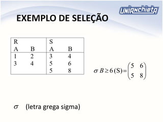 EXEMPLO DE SELEÇÃO
(letra grega sigma)







85
65
(S)6B
 