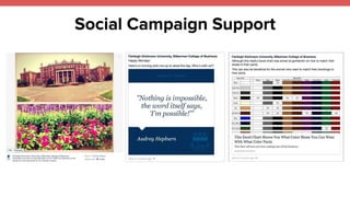 Social Campaign Support 
 