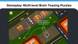 23 
Gameplay: Multi-level Brain Teasing Puzzles 
 