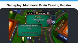 Gameplay: Multi-level Brain Teasing Puzzles 
24 
! MASCOT RUSH Screenshot 
 