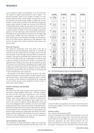 Dental age assessment (DAA): a simple method for children and emerging ...