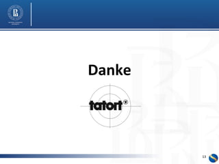 Danke 
13 
 