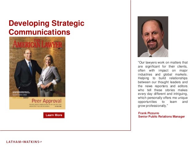 Business Development At Latham Amp Watkins