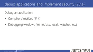 Cert01 70-483 - programming in c# | PPT