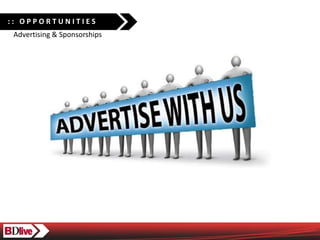 :: OPPORTUNITIES
 Advertising & Sponsorships
 
