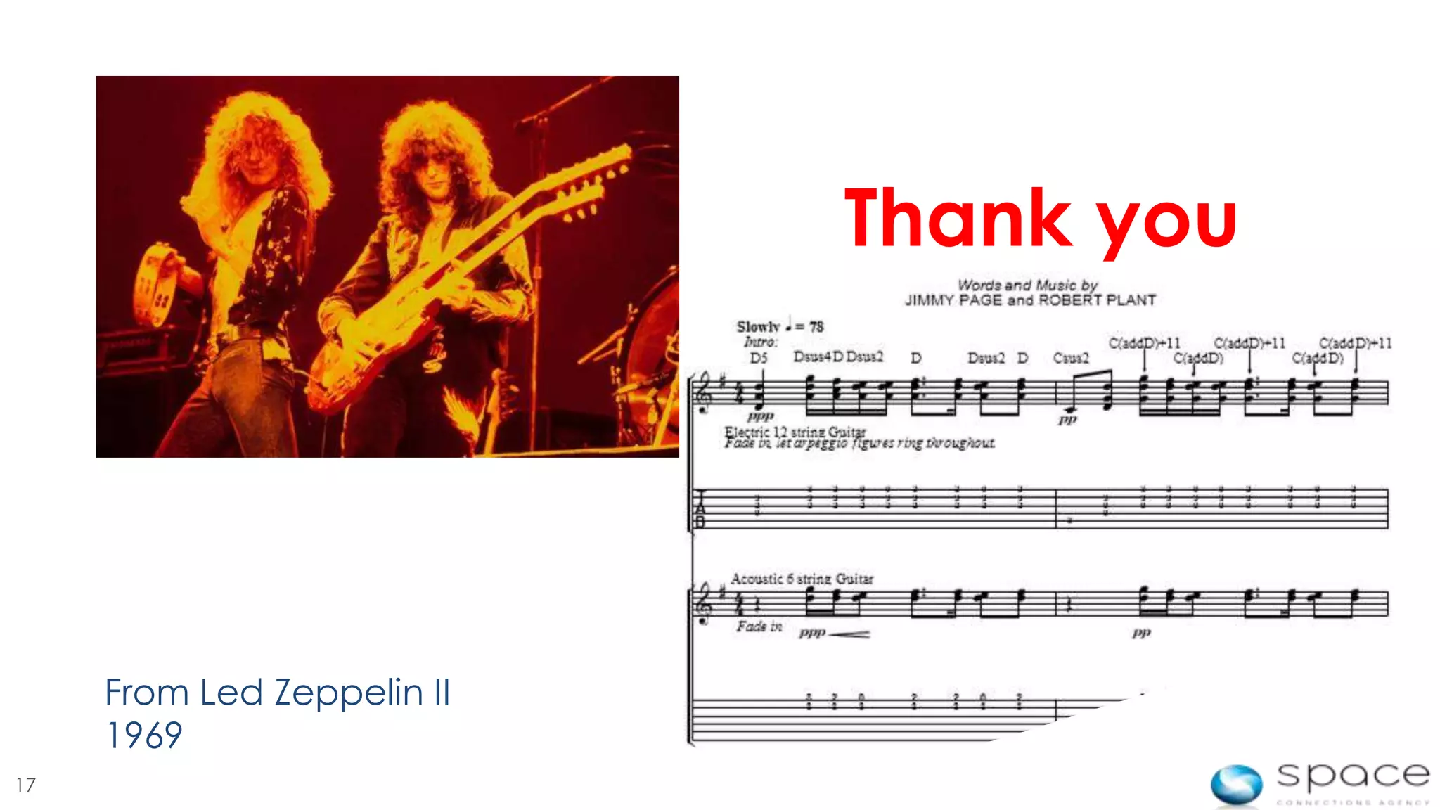 Thank you




     From Led Zeppelin II
     1969
17
 