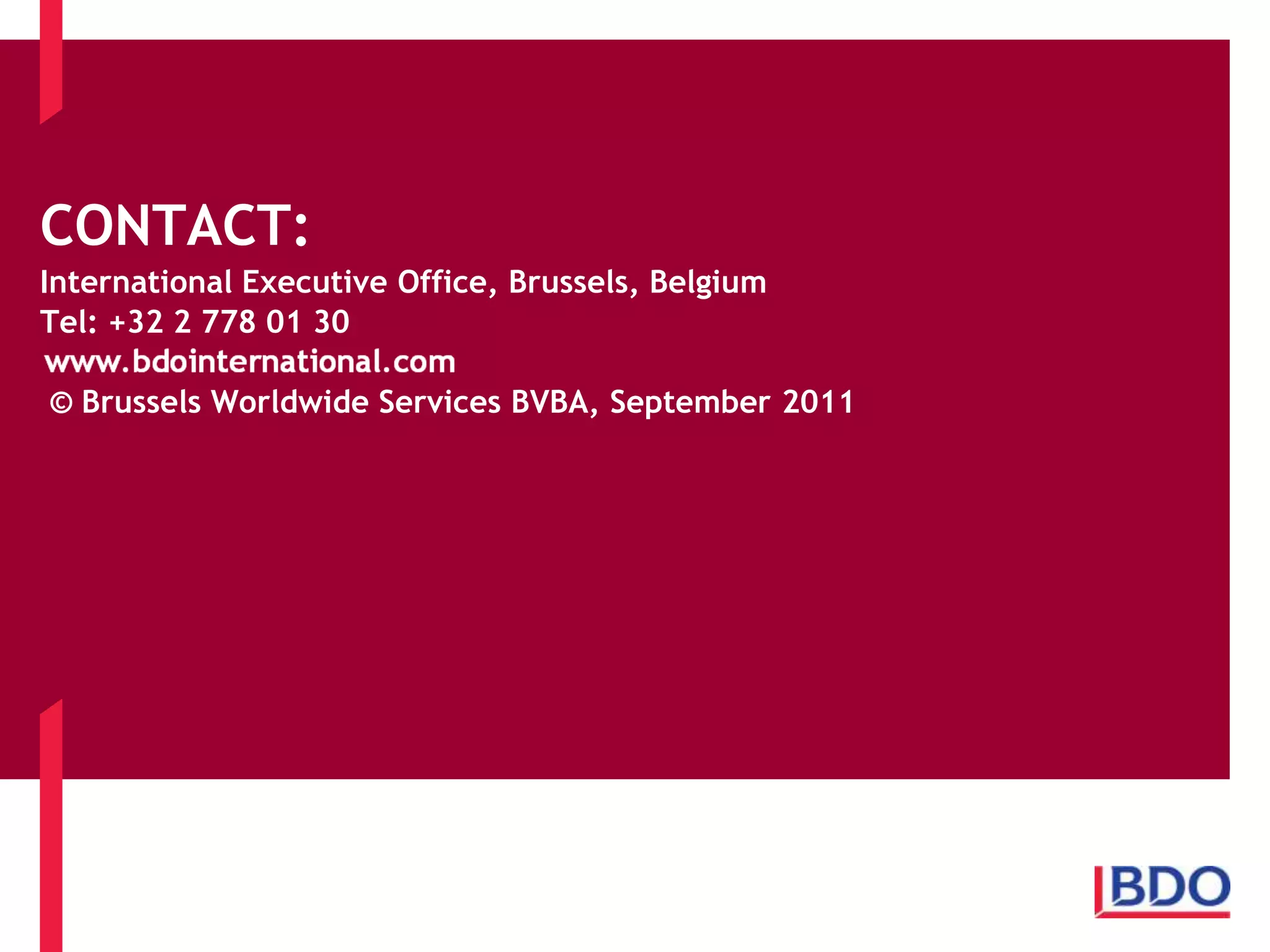 Competition- Chinese, German and French businesses, Retailers, businesses expanding with new products & services , and those expanding into Europe
