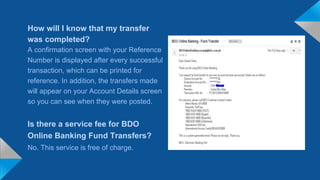 Bdo online banking for img | PDF