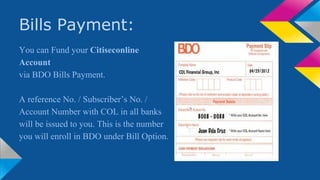 Bdo Reference Numder Bdo online banking for img | PDF