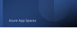 Classification: Public
Azure App Spaces
 