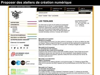 Proposer des ateliers de création numérique
 