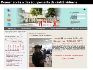 Donner accès à des équipements de réalité virtuelle
 