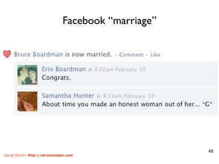 Facebook “marriage” 