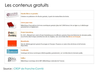 Les contenus gratuits




Source : CRDP de Franche-Comté
 