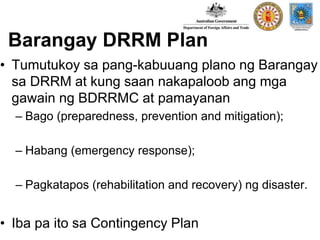 Barangay Bambang Disaster Risk Reduction and Management Planning ...