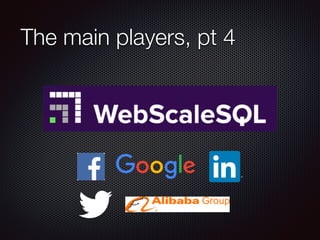 The main players, pt 4
 