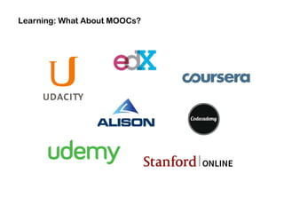 Learning: What About MOOCs?
 