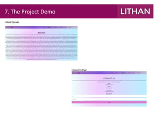 7. The Project Demo
 