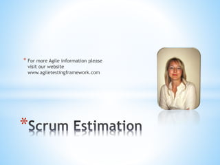 SCRUM Estimation | PPTX