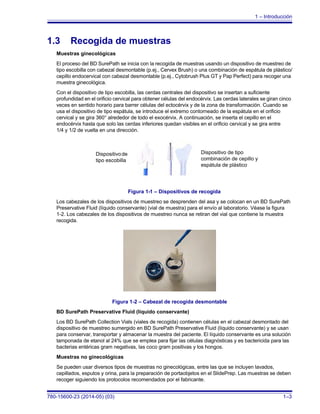 Surepath Collection Instructions BD totalys slide prep manual de usuario | PDF