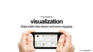 FOR PEOPLE

visualization

helps make data clearer and more engaging

© 2014 SapientNitro

 
