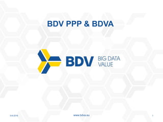 3-8-2016 1www.bdva.eu
BDV PPP & BDVA
 