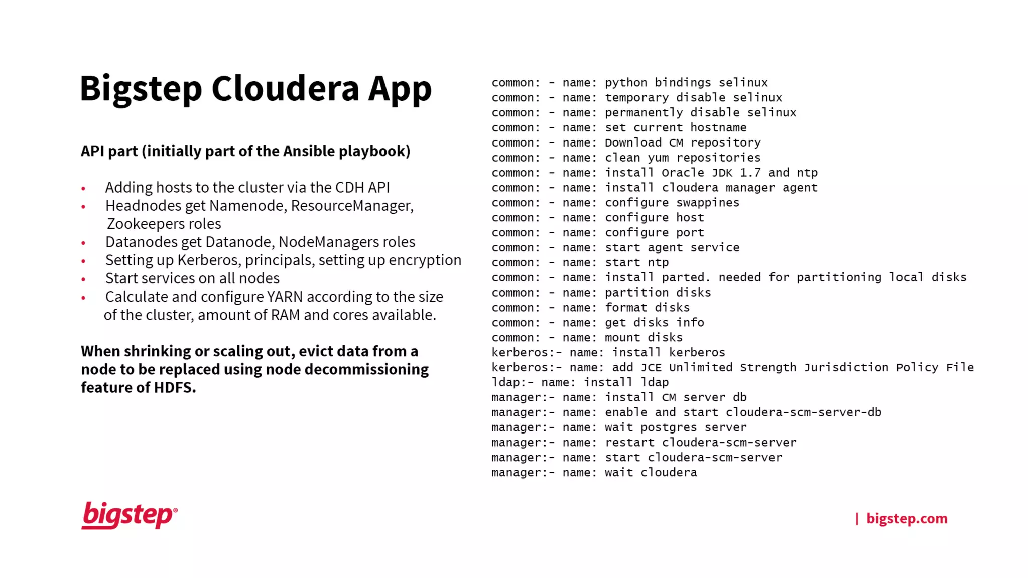 BDW16 London -  Marius Boeru, Bigstep - How to Automate Big Data with Ansible