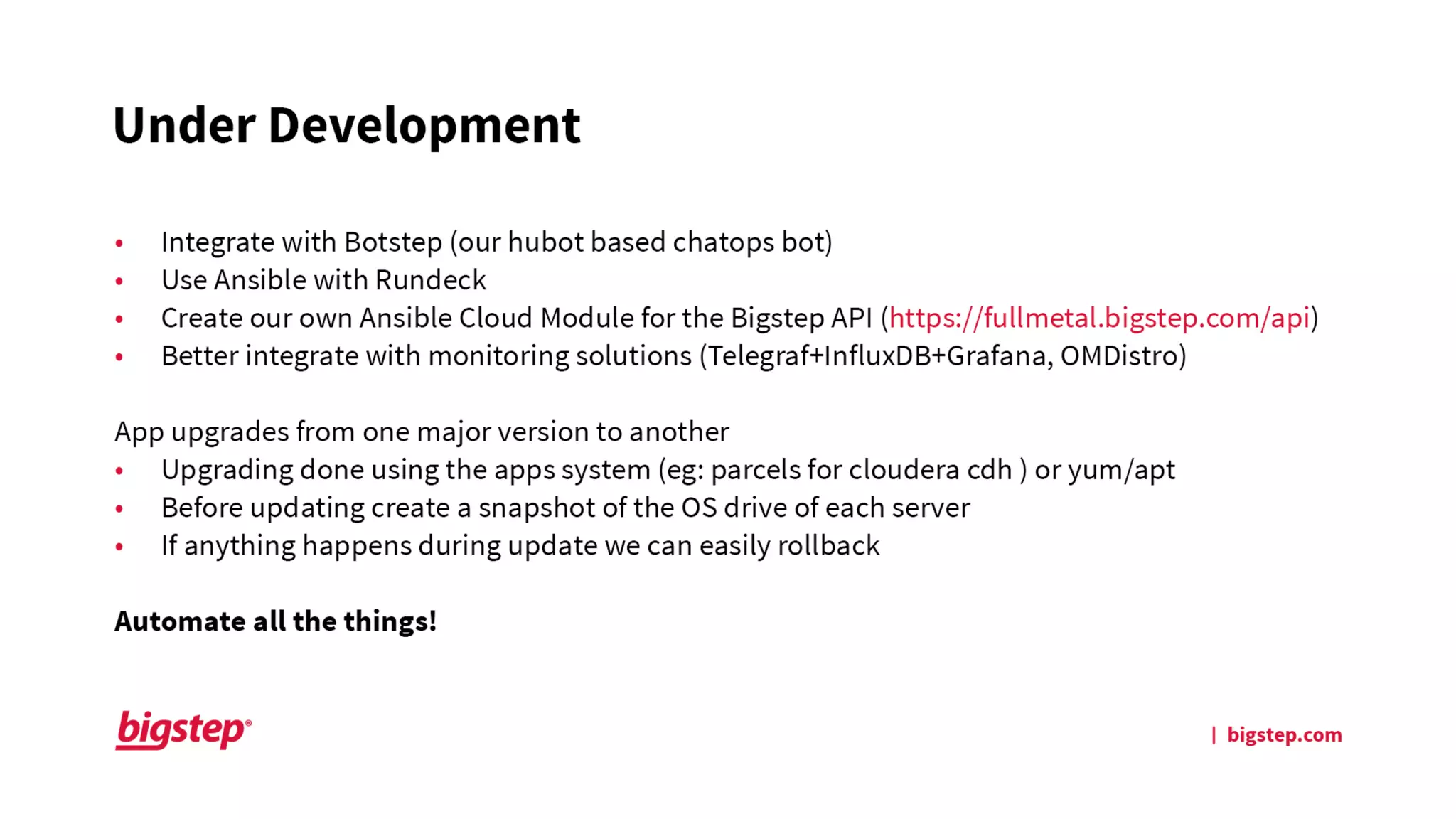 BDW16 London -  Marius Boeru, Bigstep - How to Automate Big Data with Ansible
