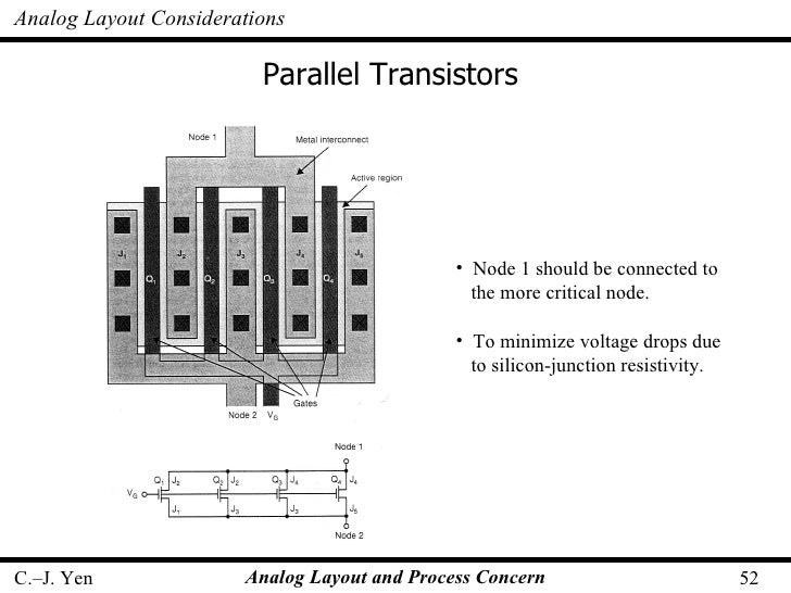 Analog Layout and Process Concern