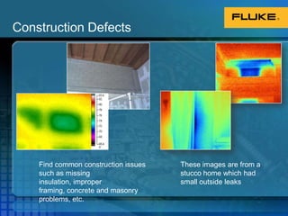 Construction DefectsFind common construction issues such as missing insulation, improper framing, concrete and masonry problems, etc.These images are from a stucco home which had small outside leaks