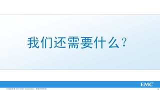 ǻҪʲô


? Ȩ 2011 EMC CorporationȨ   16
 