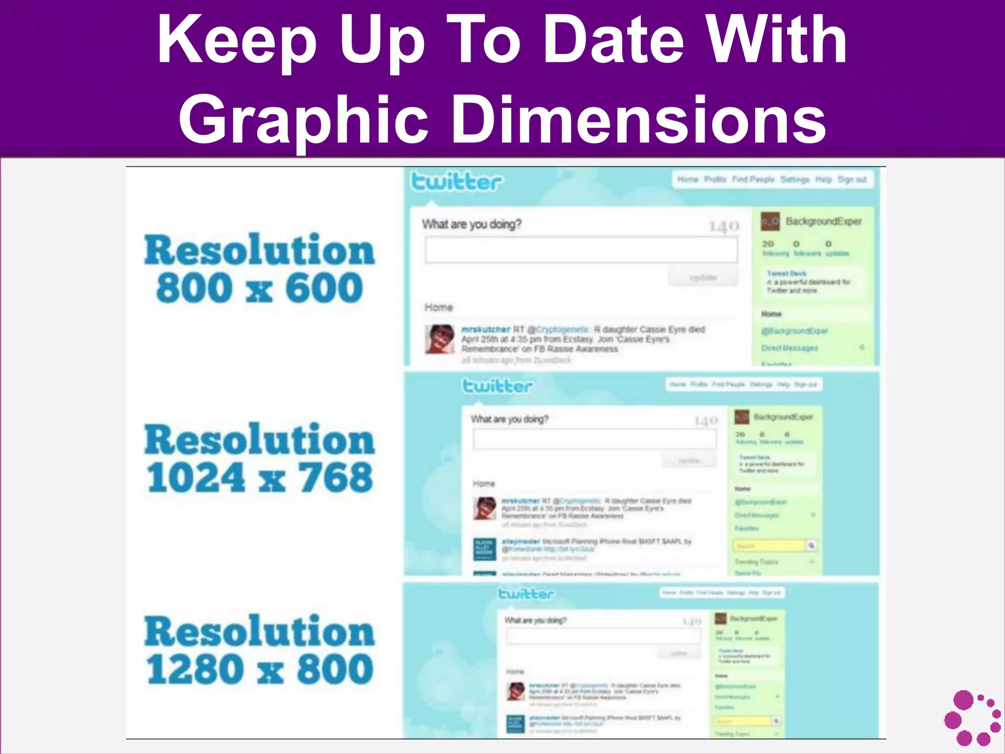 Keep Up To Date With
Graphic Dimensions
 