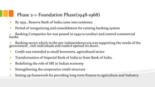 Phase 3->Expansion Phase (1968-1984)


The Year 1969 brought the “First Banking Revolution”



Socialization of Banking....