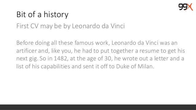 doing a resume online