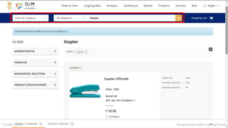 Stapler
Designed by GeM Training Team5 JUNE 2018
 