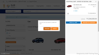 Designed by GeM Training Team5 JUNE 2018
 