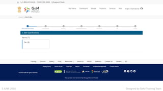 Designed by GeM Training Team5 JUNE 2018
 