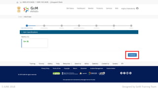 Designed by GeM Training Team5 JUNE 2018
 