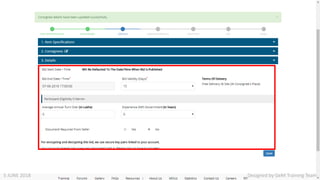 Designed by GeM Training Team5 JUNE 2018
 