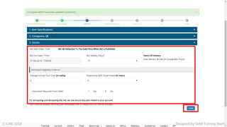 Designed by GeM Training Team5 JUNE 2018
 