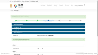 Designed by GeM Training Team5 JUNE 2018
 