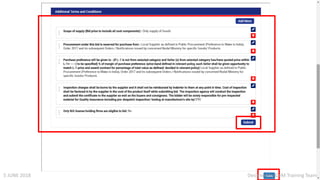 Designed by GeM Training Team5 JUNE 2018
 