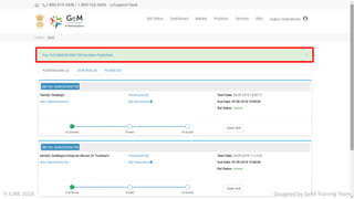 Designed by GeM Training Team6 JUNE 2018
 