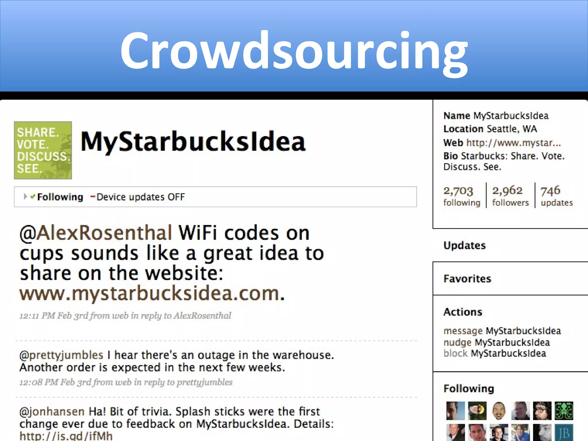 Crowdsourcing 