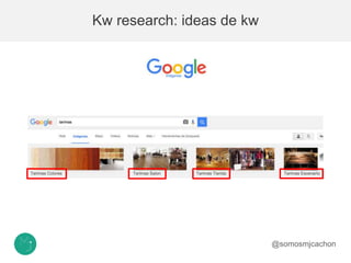 Kw research: ideas de kw
@somosmjcachon
 