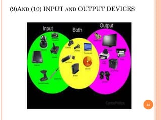 (9)AND (10) INPUT AND OUTPUT DEVICES
25
 