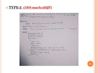  TYPE-2 (10/8-marks)(QP)
91
 