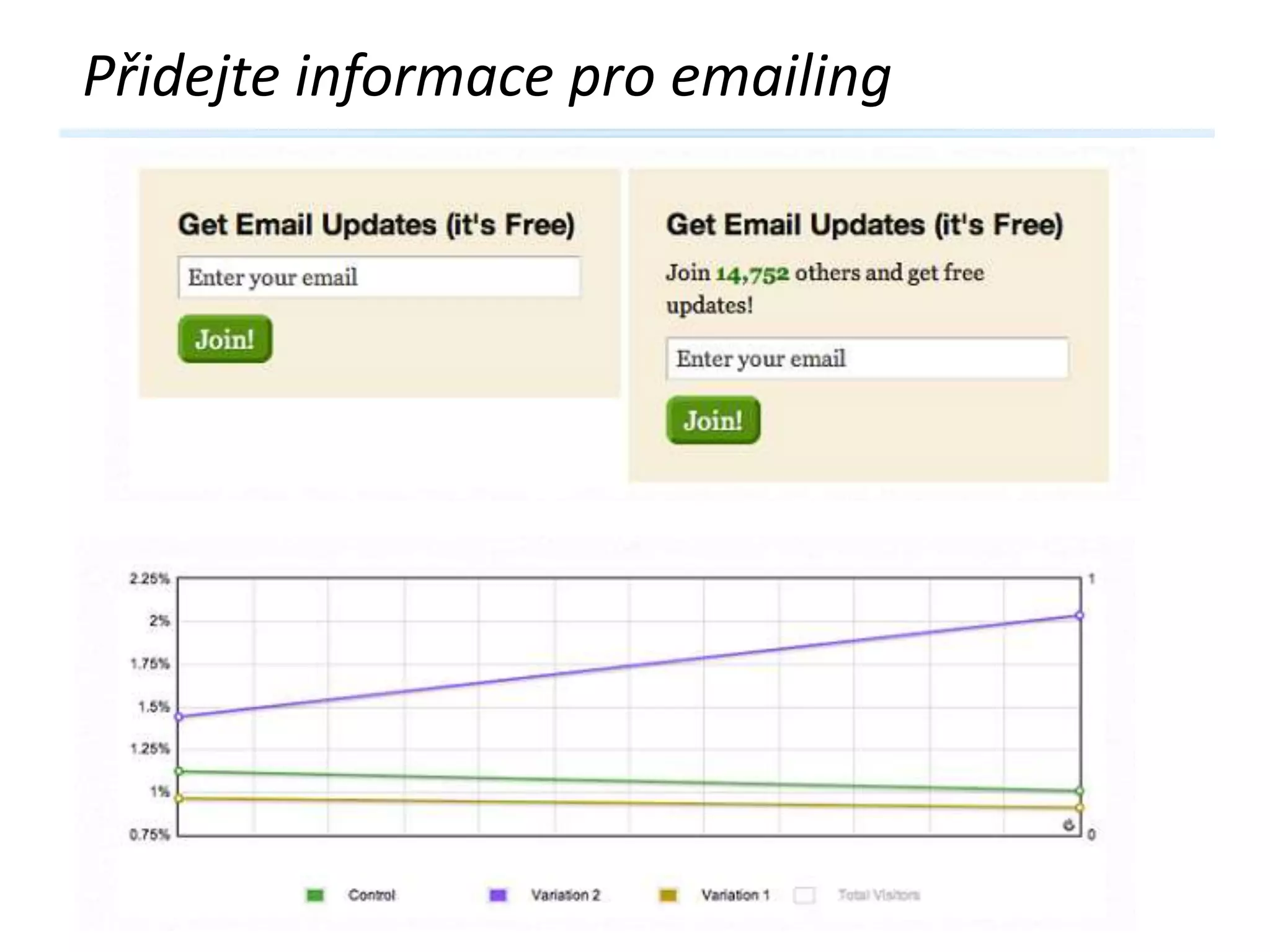 Přidejte informace pro emailing

 