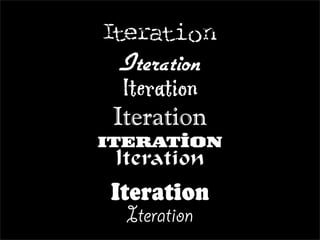 Iteration
  Iteration
  Iteration
 Iteration
Iteration
Iteration
Iteration
  Iteration